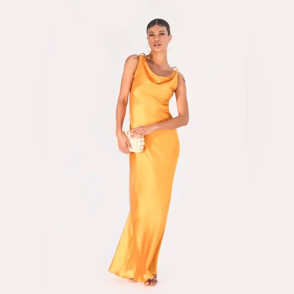 Cult Gaia Azaelia Gown in Marigold - Picture 1 of 9